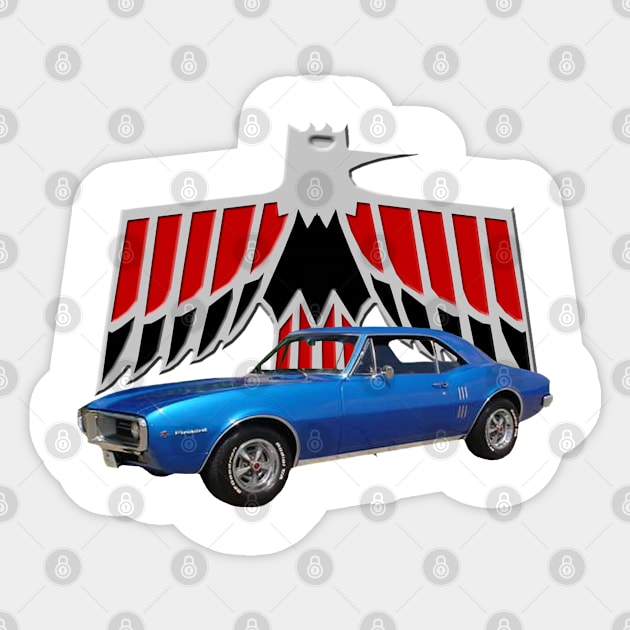 1967 Pontiac Firebird Sticker by Permages LLC